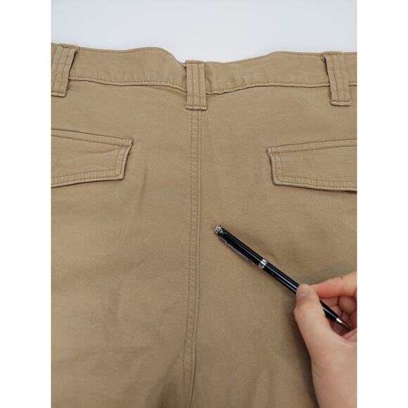 Carhartt Men's Rugged Flex Relaxed Fit Canvas Cargo Work Shorts Khaki Size 40 - Picture 9 of 9